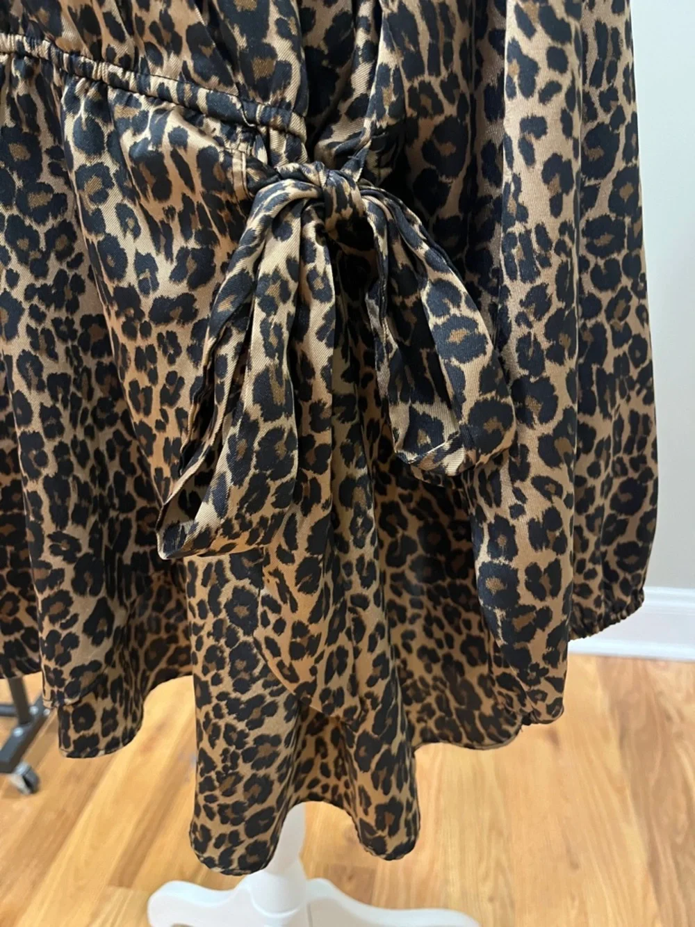 Lane Bryant Leopard Print Faux Wrap Top - Picture 5 of 7
